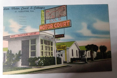 Lion Motor Court and Cottages St Augustine Florida 1952 - TulipStuff