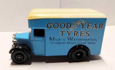 Lledo Days Gone DG16 1934 Dennis Parcels Van Good Year Tyres England - TulipStuff