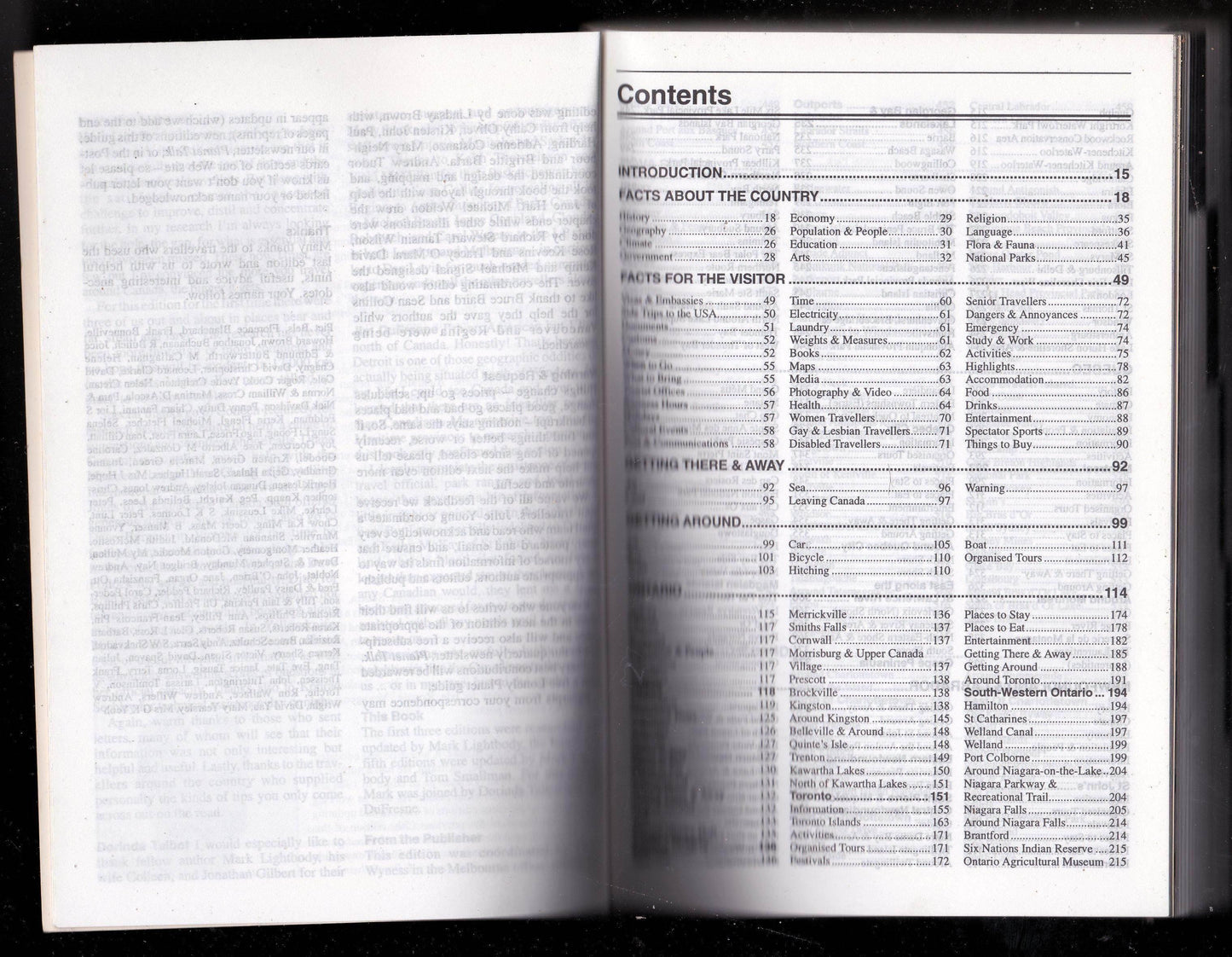 Lonely Planet Canada A Travel Survival Kit 1997 - TulipStuff