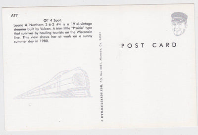 Laona and Northern 1916 Vintage Vulcan 2-6-2 Steam Locomotive - TulipStuff