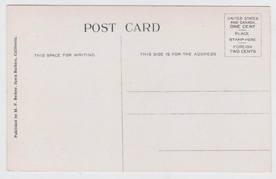 Los Banos Del Mar Bath House Santa Barbara California 1900's Postcard - TulipStuff