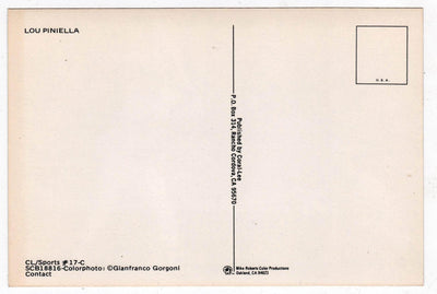 Lou Piniella New York Yankees Late 1970's Baseball Postcard - TulipStuff
