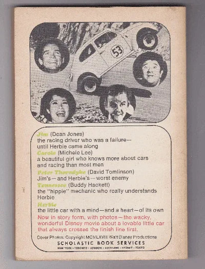 The Love Bug Walt Disney Productions Scholastic Book 1973 - TulipStuff