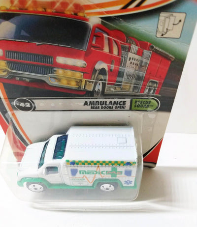 Matchbox 42 Rescue Squad Ambulance Diecast Metal 2001 - TulipStuff