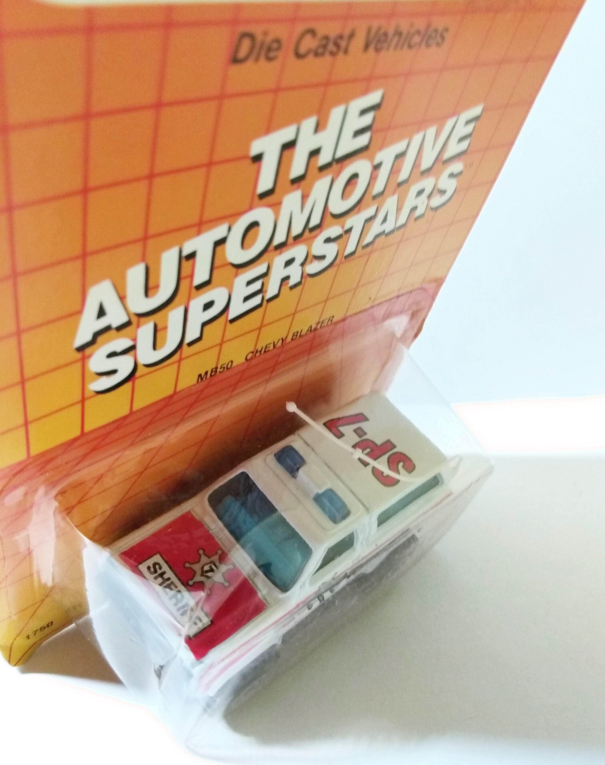 Matchbox 50 Chevy Blazer Sheriff Police Car Diecast Metal 1987 - TulipStuff