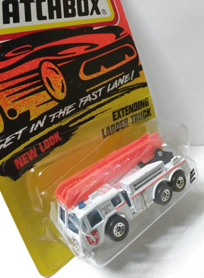Matchbox 18 Extending Ladder Fire Truck Diecast Metal Toy 1996 - TulipStuff