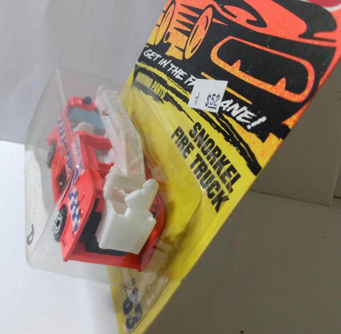 Matchbox 63 Snorkel Fire Truck Diecast Metal Toy 1993 Orange - TulipStuff