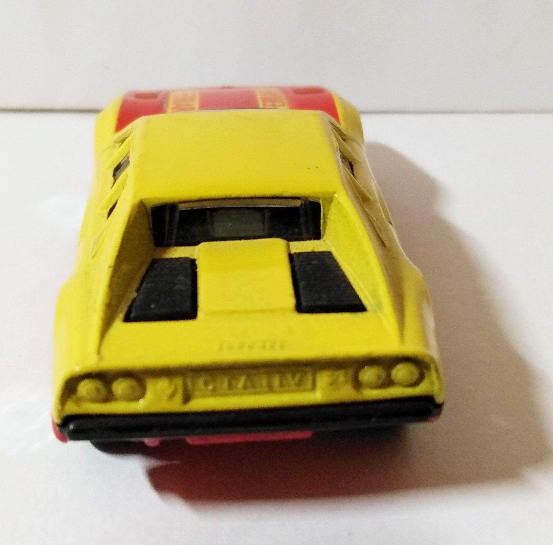 Matchbox 70 Ferrari 308 GTB Racing Car Yellow Macau 1981 - TulipStuff