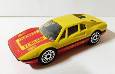 Matchbox 70 Ferrari 308 GTB Racing Car Yellow Macau 1981 - TulipStuff