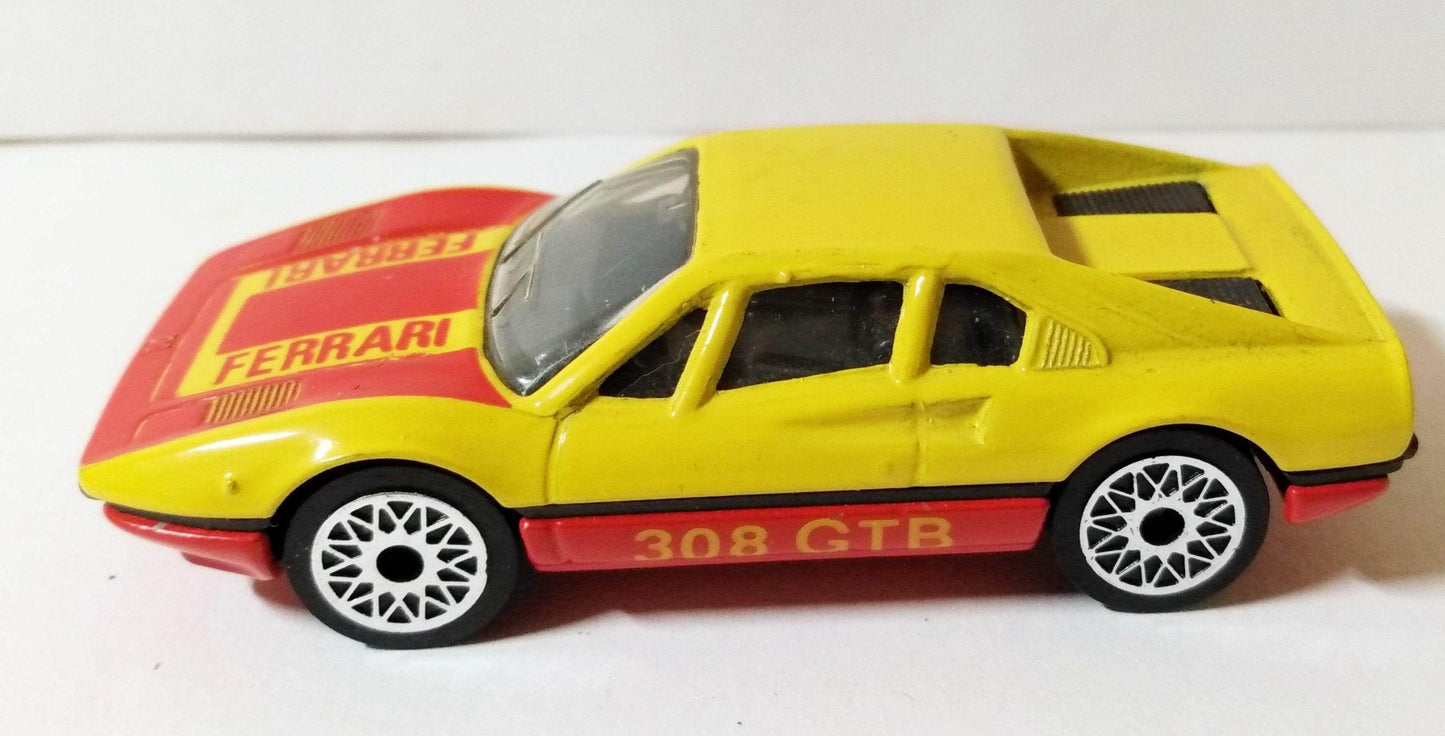 Matchbox 70 Ferrari 308 GTB Racing Car Yellow Macau 1981 - TulipStuff