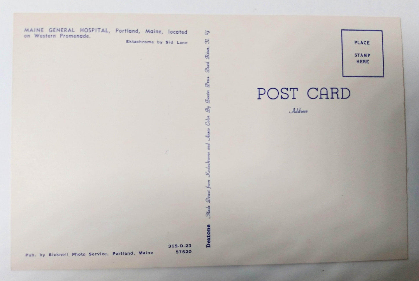 Maine General Hospital Portland Western Promenade 1950's - TulipStuff