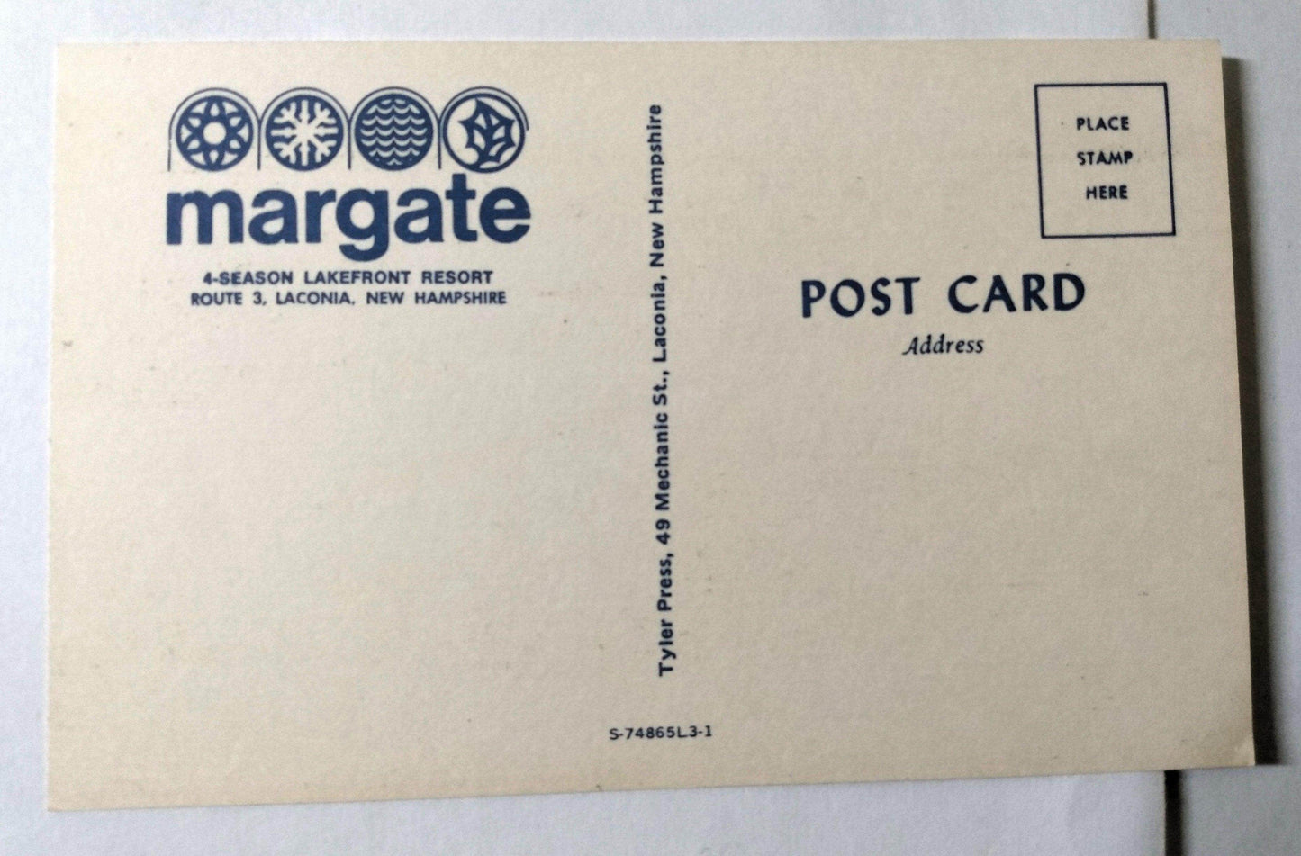 Margate 4-season Lakefront Resort Laconia New Hampshire 1960's - TulipStuff