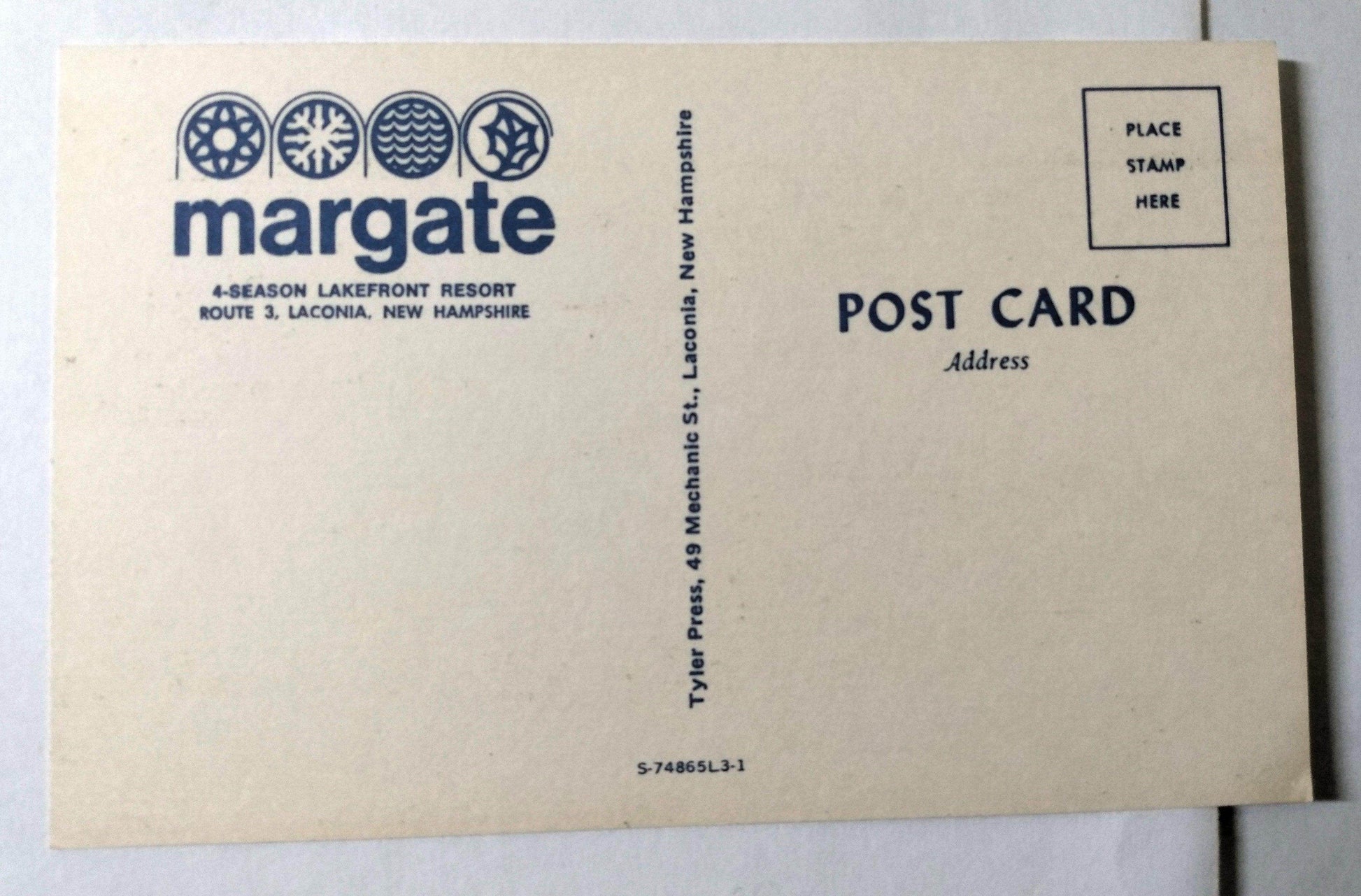 Margate 4-season Lakefront Resort Laconia New Hampshire 1960's - TulipStuff