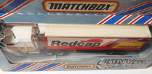 Load image into Gallery viewer, Lesney Matchbox Convoy CY8 Kenworth C.O.E. Peterbilt Box Truck Redcap - TulipStuff