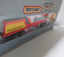 Load image into Gallery viewer, Lesney Matchbox Convoy CY8 Kenworth C.O.E. Peterbilt Box Truck Redcap - TulipStuff