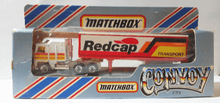 Load image into Gallery viewer, Lesney Matchbox Convoy CY8 Kenworth C.O.E. Peterbilt Box Truck Redcap - TulipStuff