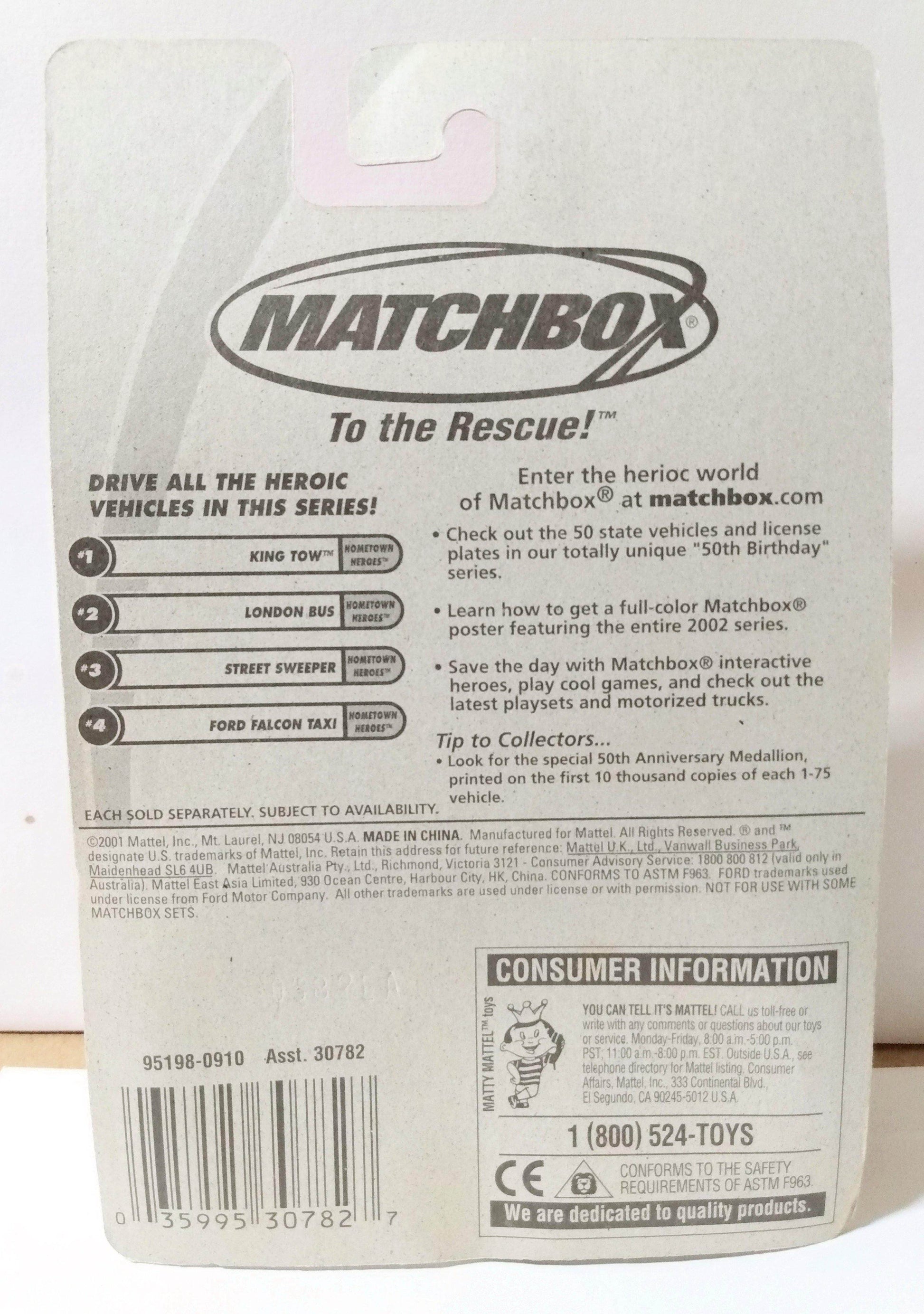 Matchbox #2 Hometown Heroes London Bus Union Jack Tours 2001 - TulipStuff