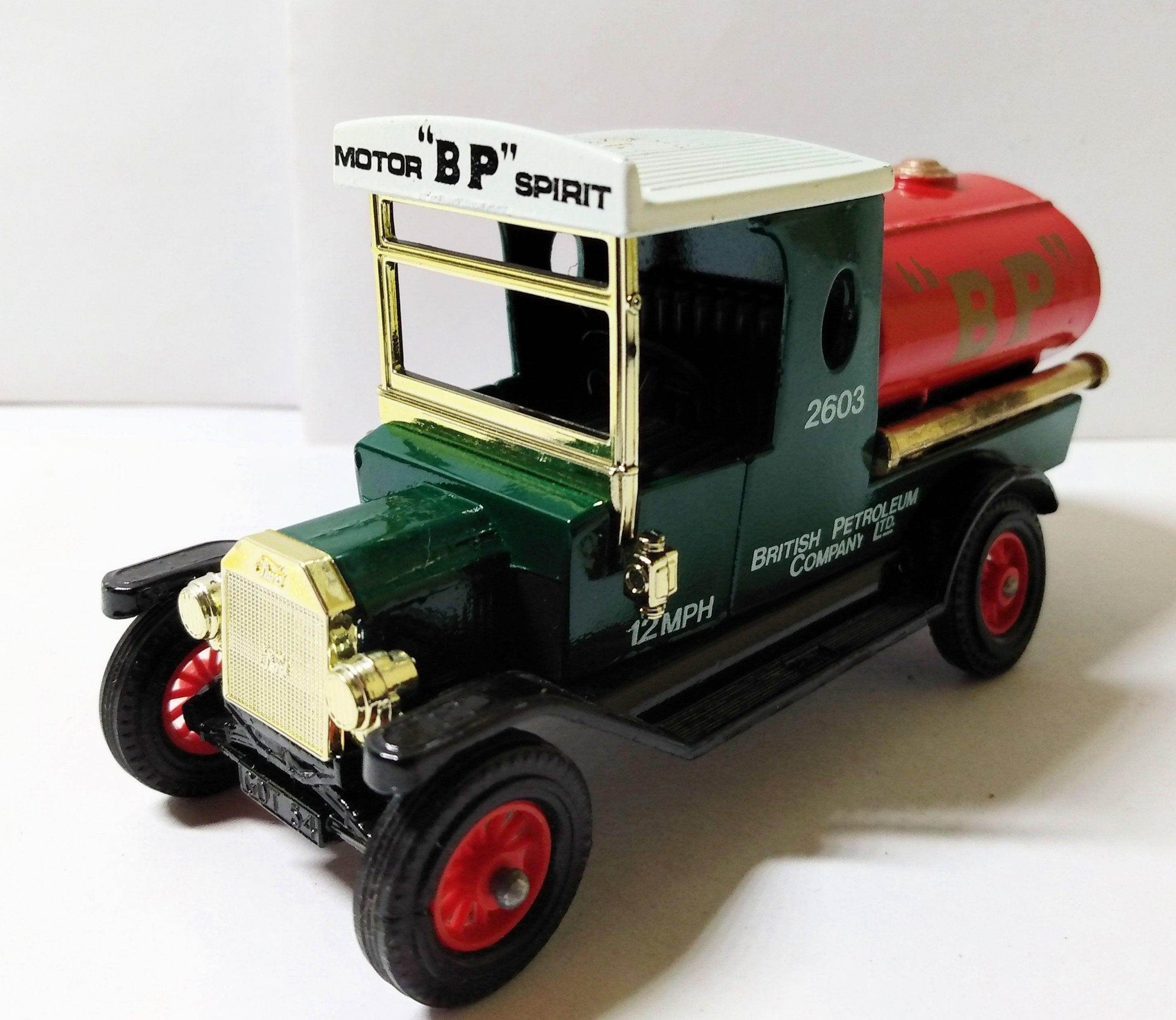 Matchbox Models of Yesteryear Y3 1912 Ford Model T Tanker BP - TulipStuff