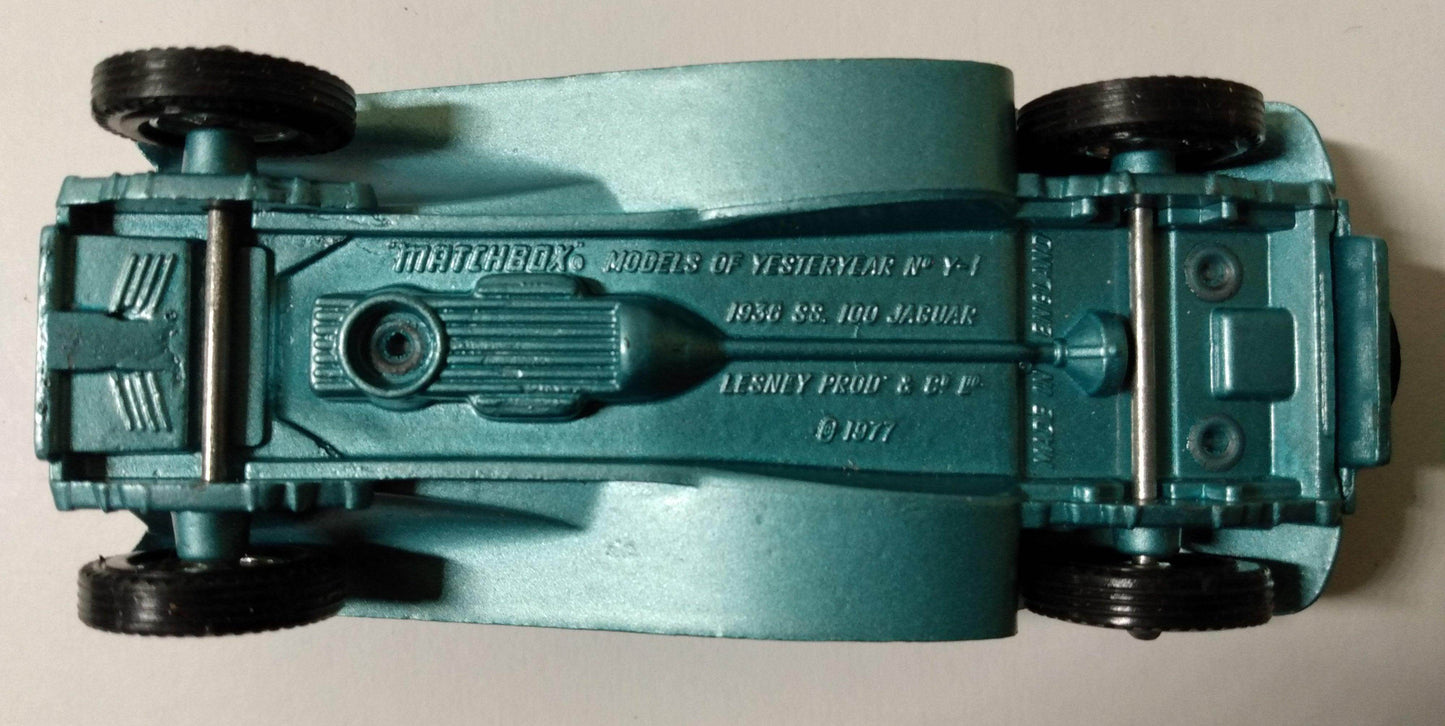 Lesney Matchbox Models of Yesteryear Y1 1936 Jaguar SS100 - TulipStuff
