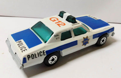 Matchbox 10 Plymouth Gran Fury Police Car SFPD 1979 - TulipStuff