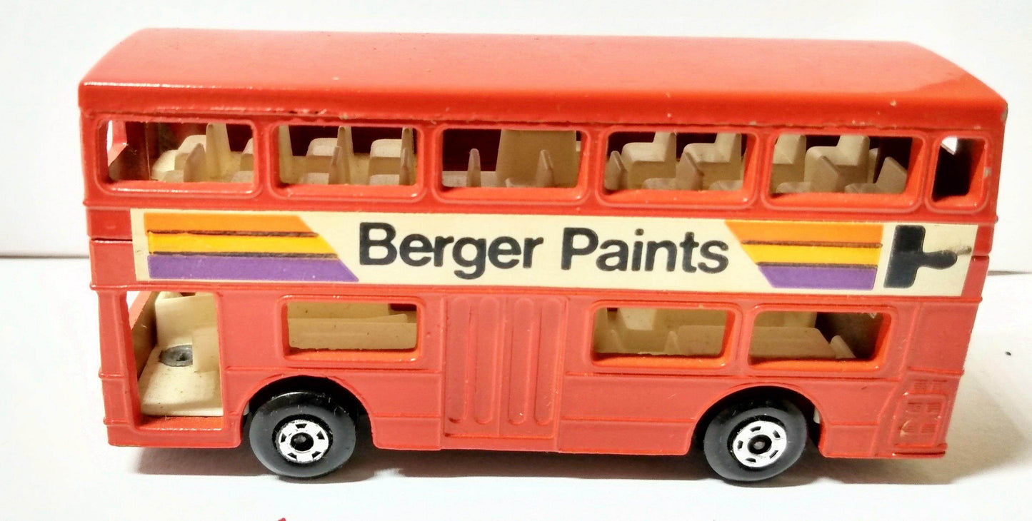 Matchbox 17 The Londoner London Bus Berger Paints Superfast 1973 - TulipStuff