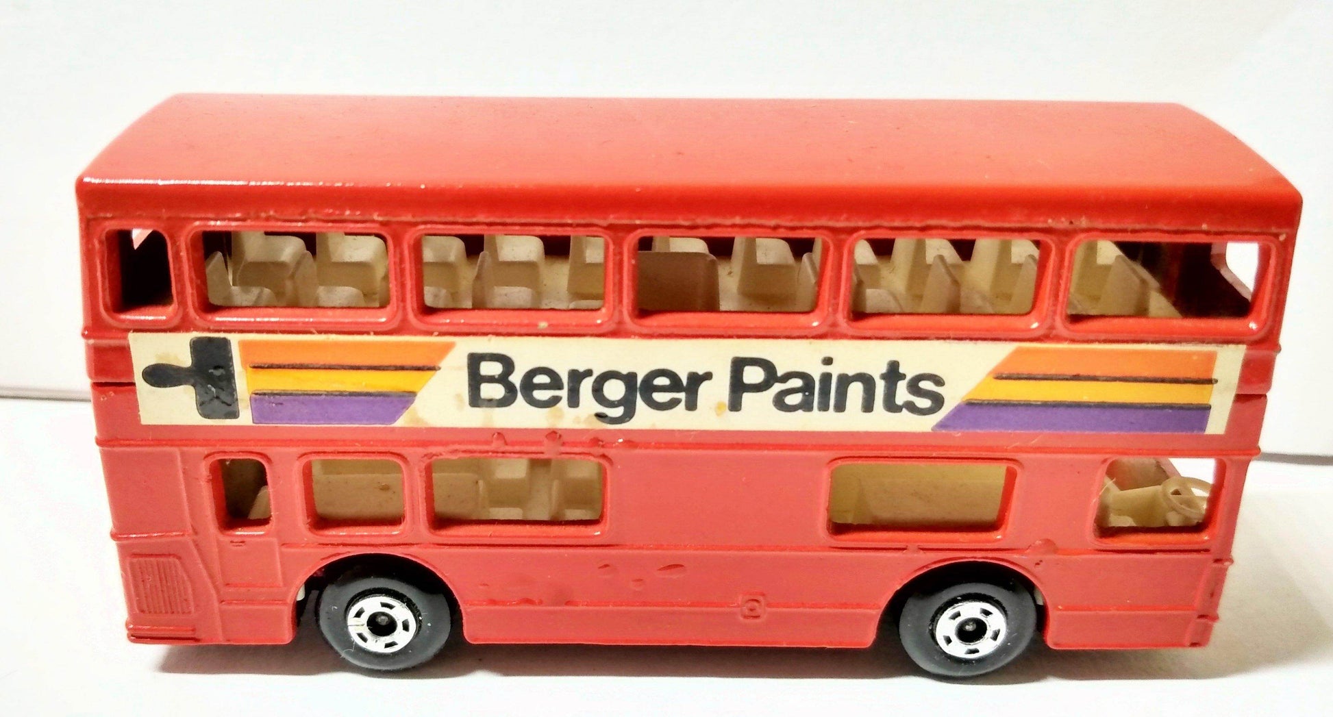 Matchbox 17 The Londoner London Bus Berger Paints Superfast 1973 - TulipStuff