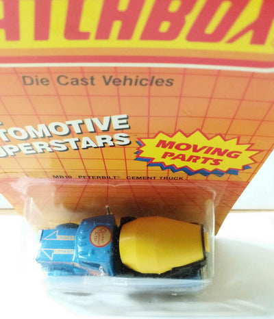 Matchbox 19 Peterbilt Cement Truck Diecast Metal Construction Toy 1987 - TulipStuff