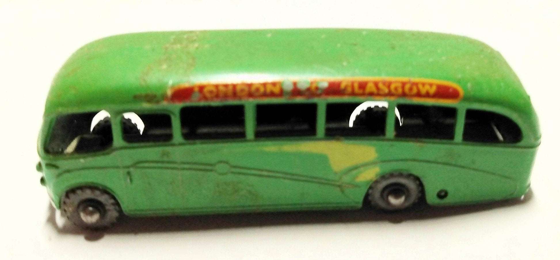 Lesney Matchbox 21 Bedford Duple Luxury Coach London to Glasgow 1958 - TulipStuff