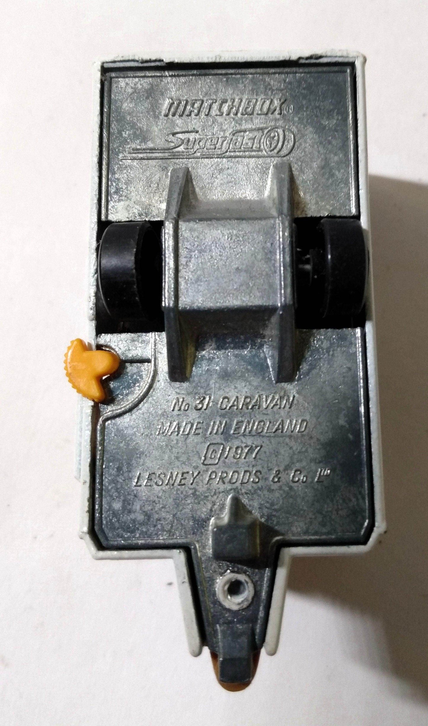 Matchbox 31 Caravan Travel Trailer RV Camper Superfast England 1977 - TulipStuff