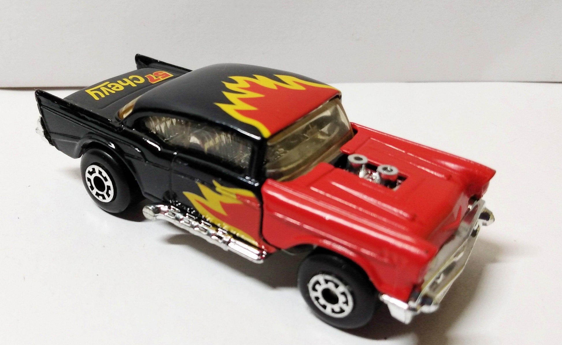 Matchbox 4 '57 Chevy Bel Air Flames Superfast 1979 - TulipStuff