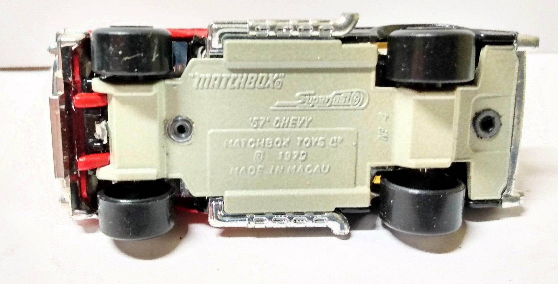 Matchbox 4 '57 Chevy Bel Air Flames Superfast 1979 - TulipStuff