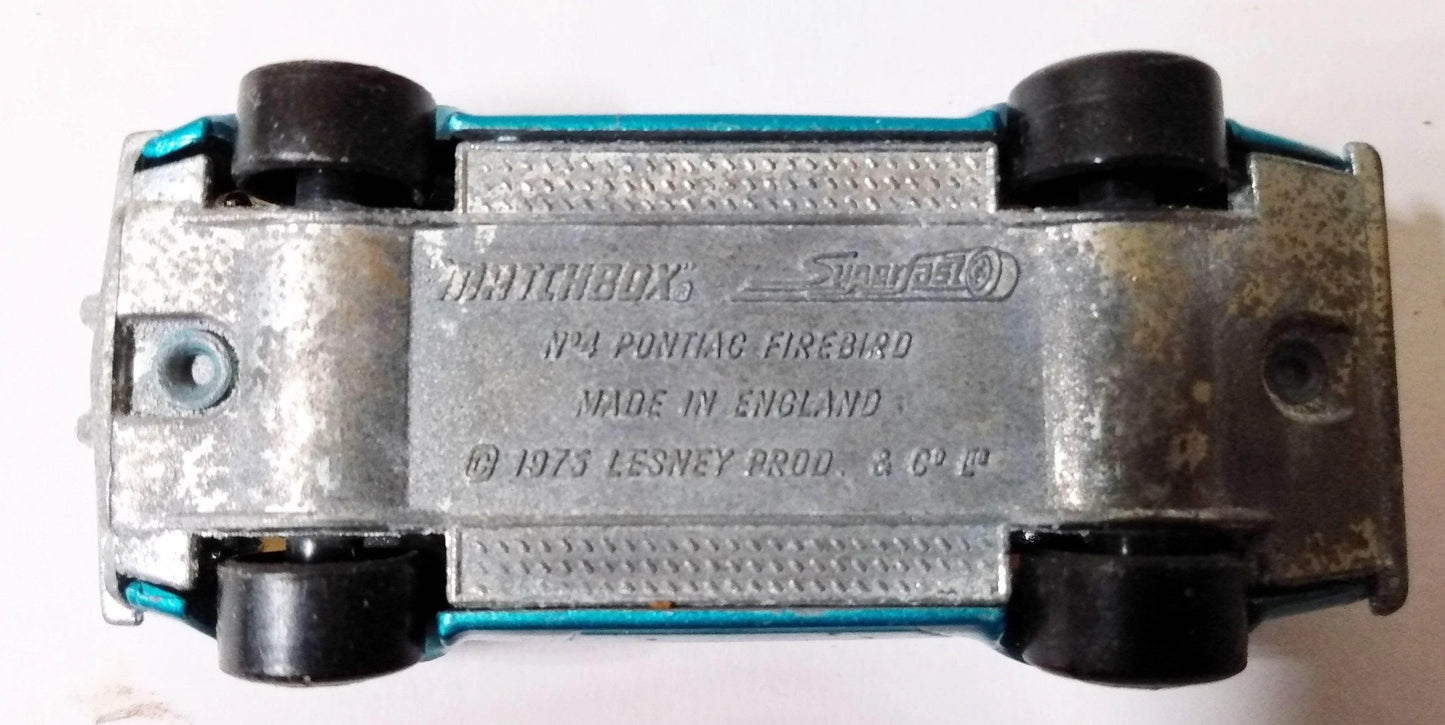 Matchbox no. 4 Pontiac Firebird Superfast England 1975 - TulipStuff