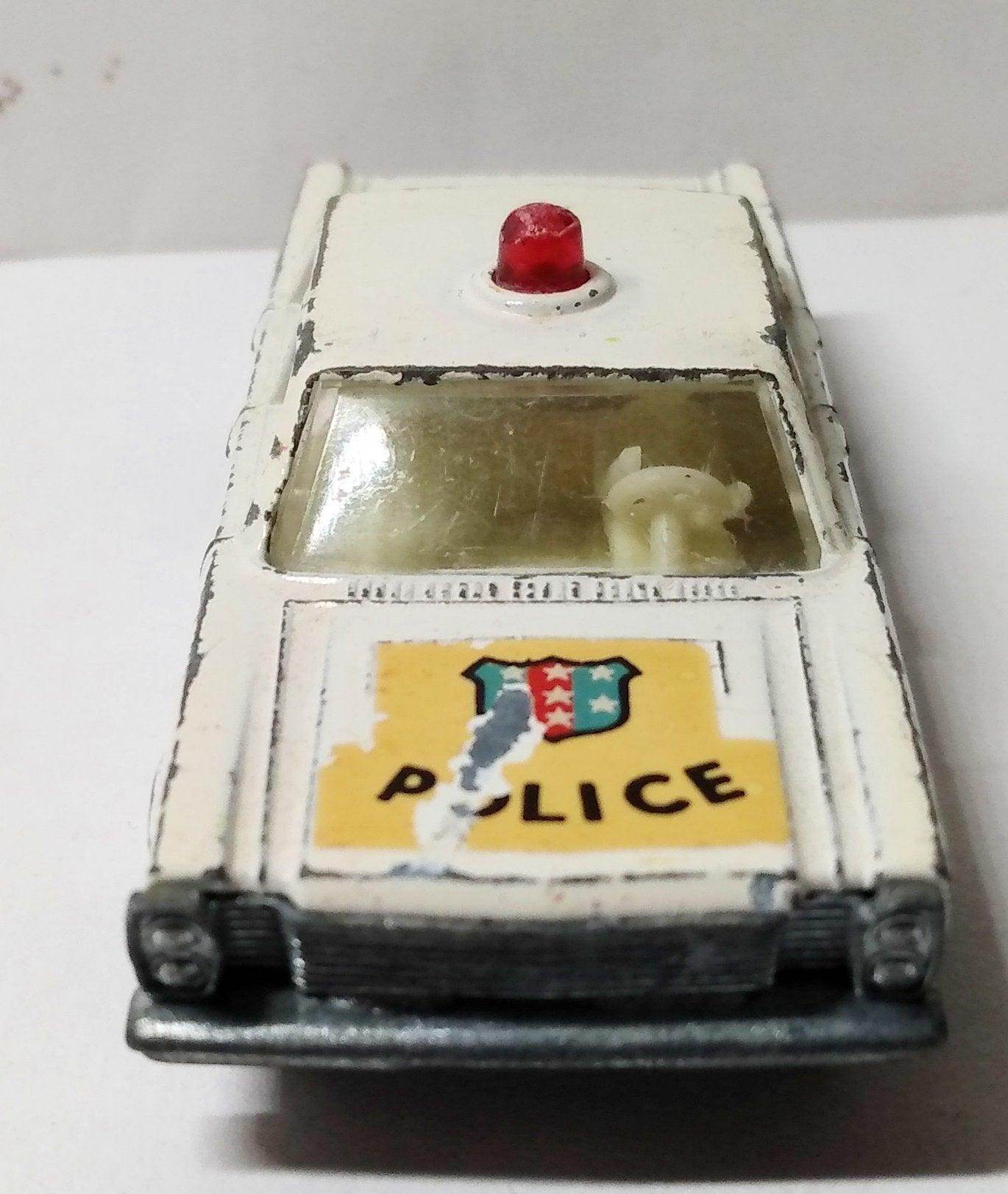 Lesney Matchbox 55 Ford Galaxie Police Car England 1966 - TulipStuff