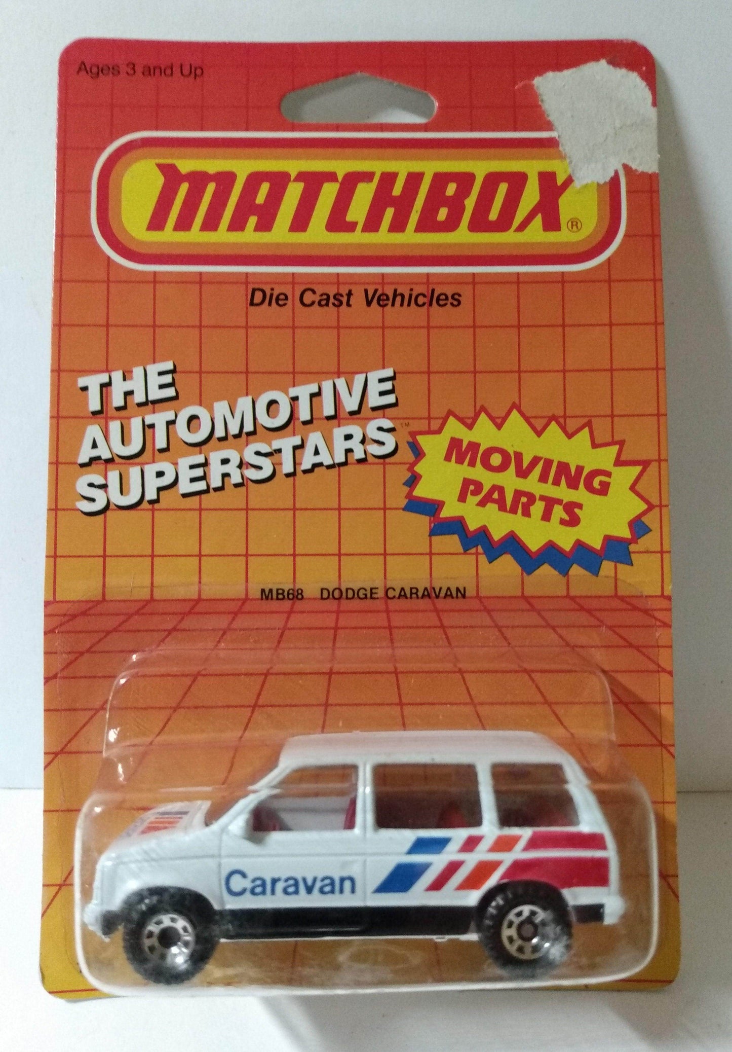Matchbox 68 1984 Dodge Caravan Vintage Diecast Metal Macau - TulipStuff