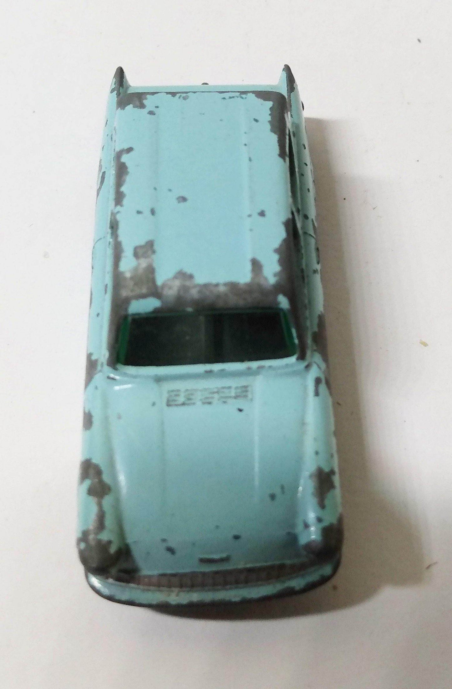 Lesney Matchbox  7 Ford Anglia Light Blue Silver Wheels England 1961 - TulipStuff