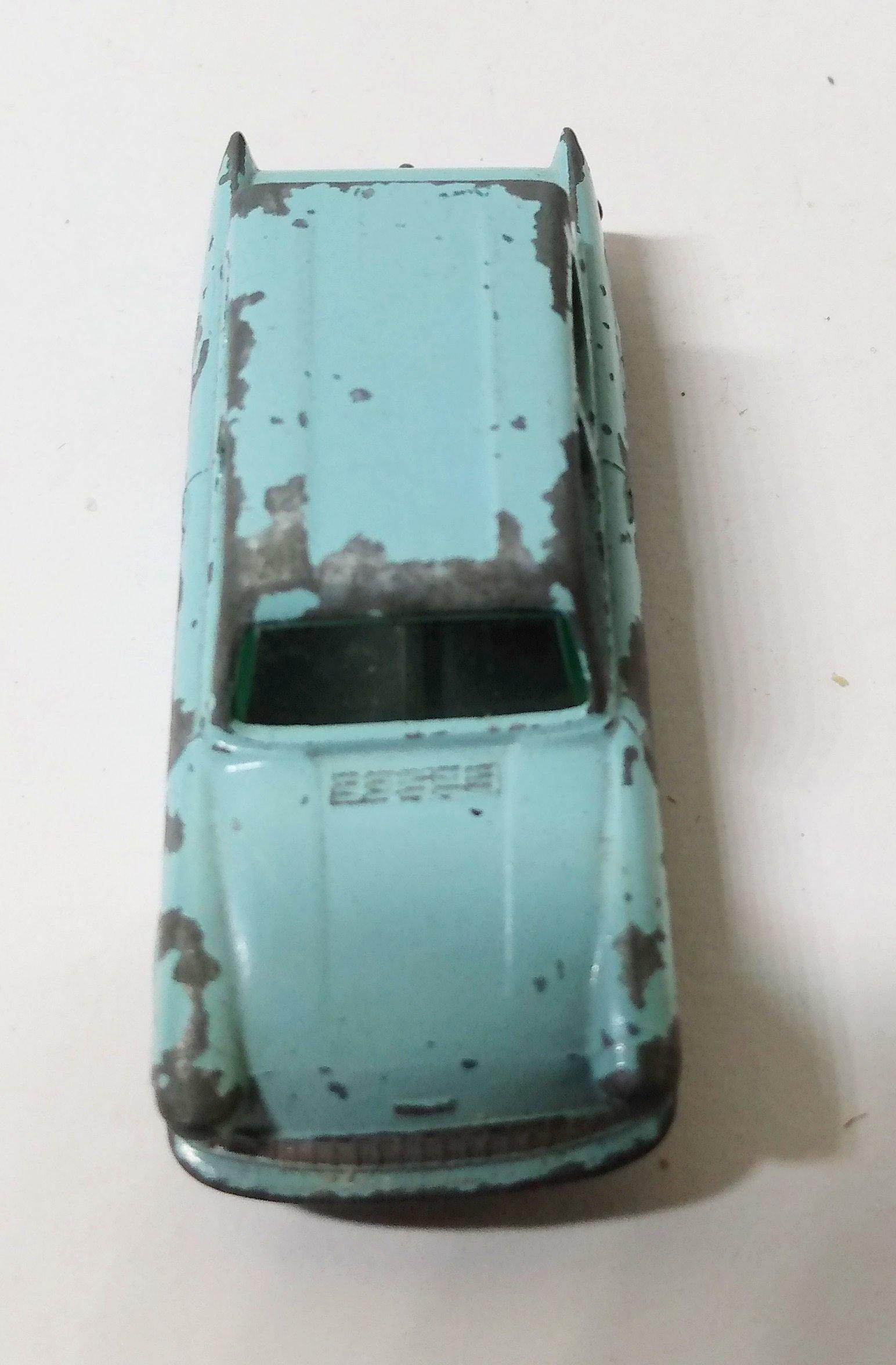 Lesney Matchbox  7 Ford Anglia Light Blue Silver Wheels England 1961 - TulipStuff