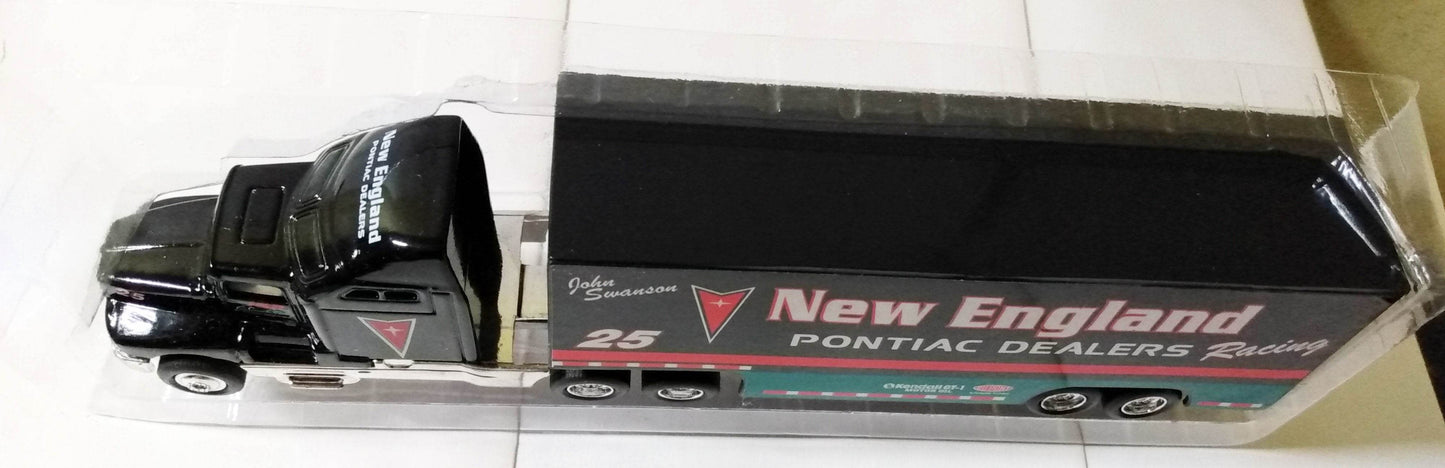 Matchbox CY112 New England Pontiac Dealers Swanson Racing Transporter - TulipStuff