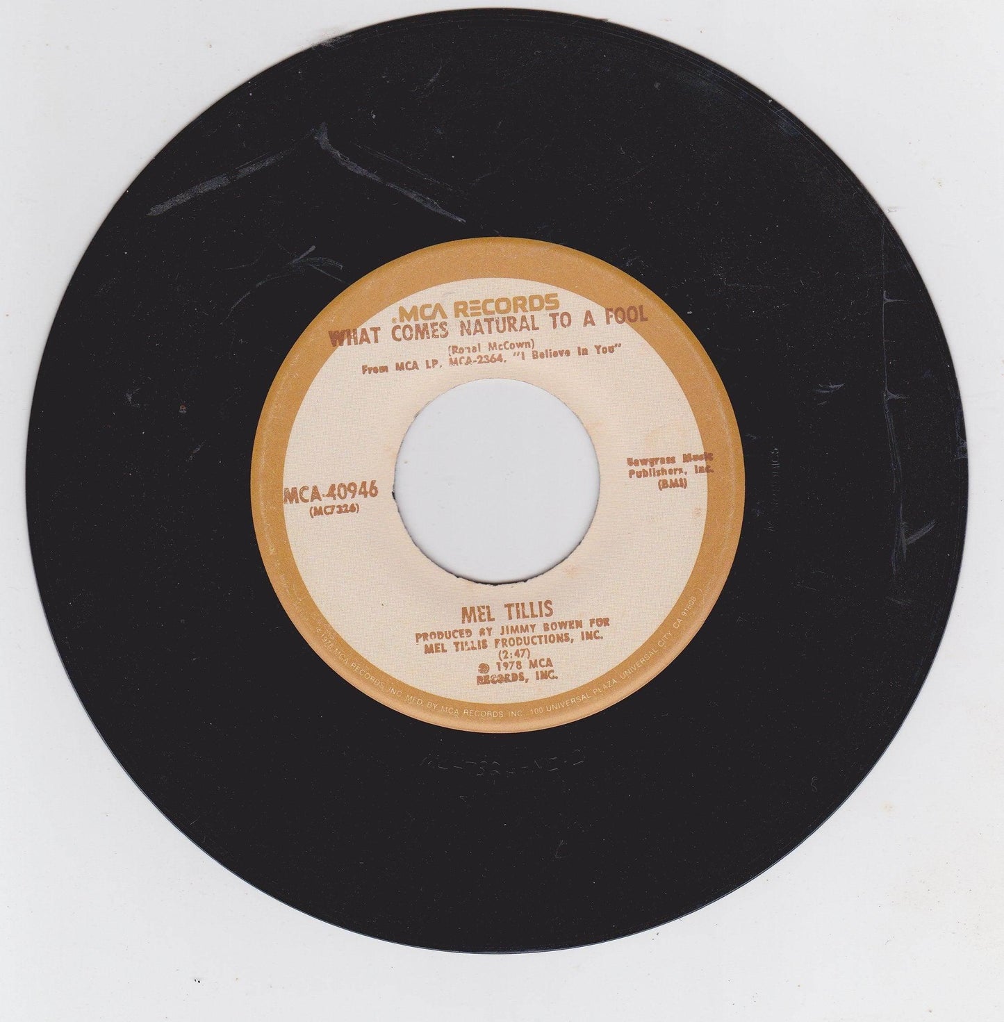 Mel Tillis Ain't No California 7" Vinyl Record Country 1978 - TulipStuff