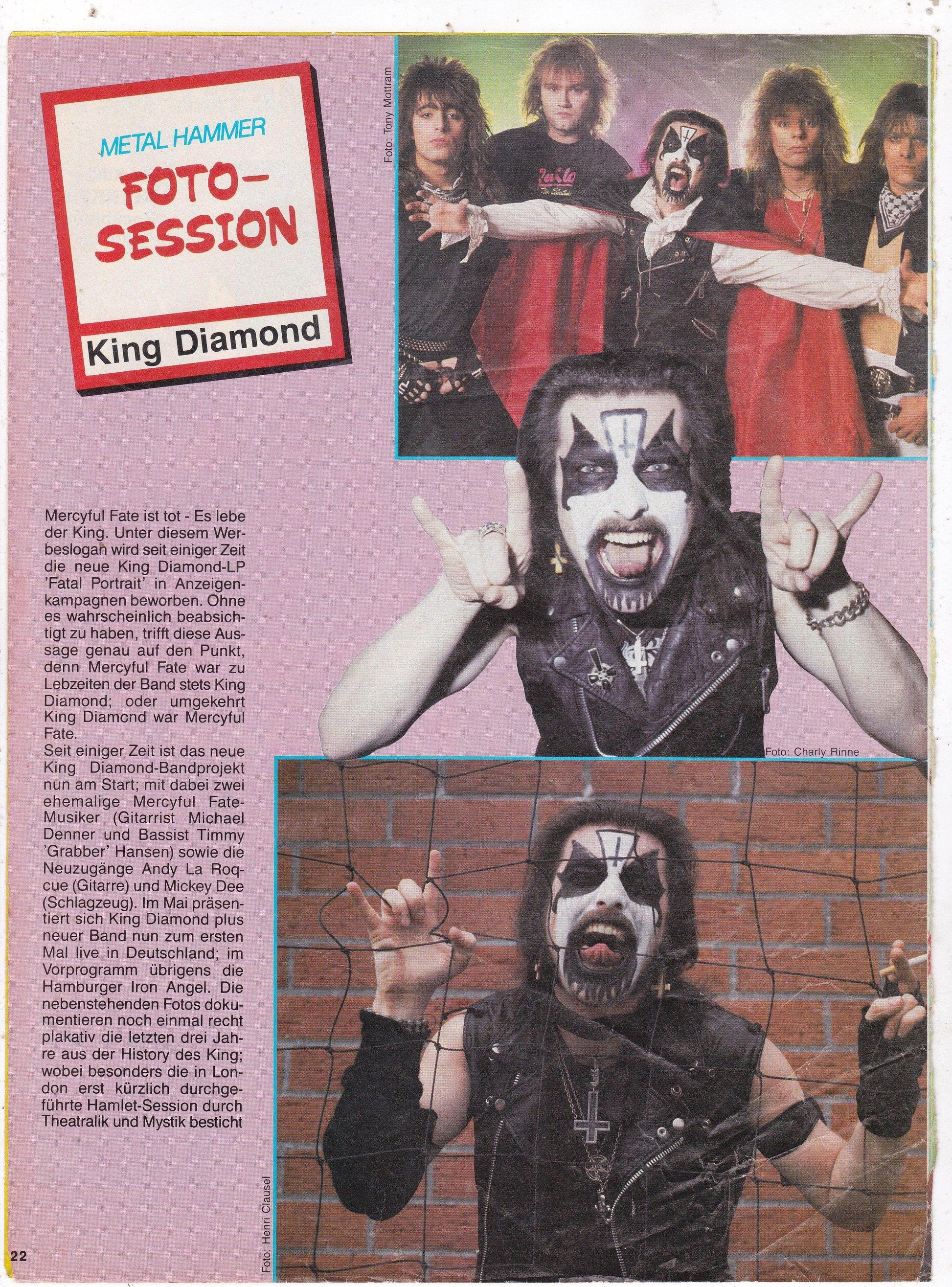 Metal Hammer Magazine May 1986 Germany Judas Priest Black Sabbath Dio - TulipStuff