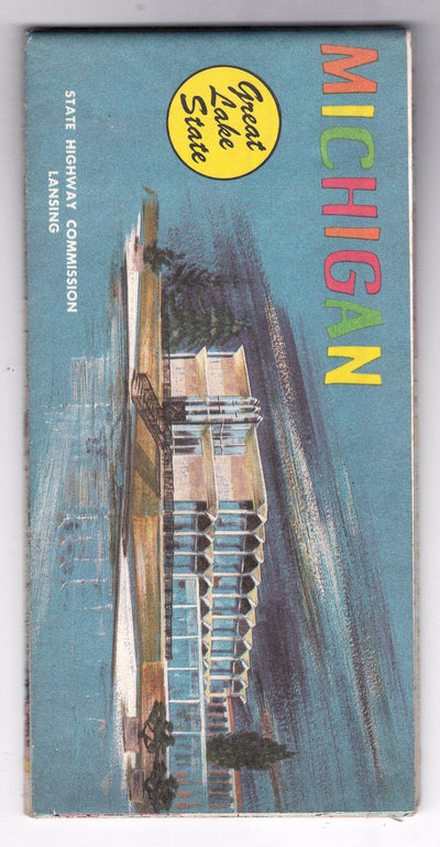 Michigan 1968 Official State Highway Department Road Map - TulipStuff