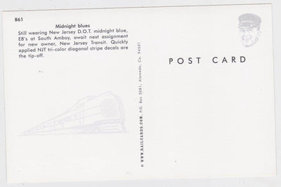 New Jersey Transit NJ DOT E8 Locomotive Train Postcard - TulipStuff