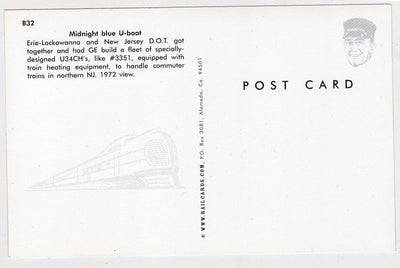 Erie-Lackawanna New Jersey DOT GE U34CH Commuter Train Locomotive - TulipStuff