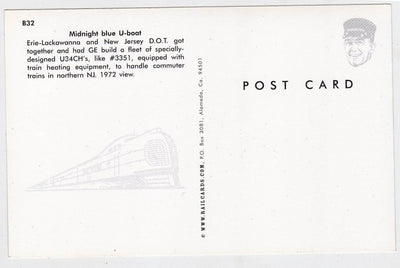 Erie-Lackawanna New Jersey DOT GE U34CH Commuter Train Locomotive - TulipStuff