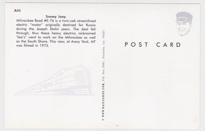 Milwaukee Road GE Little Joe Electric Locomotive Train Montana 1973 - TulipStuff