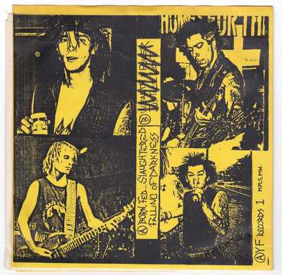 Misery Born Fed Slaughter 7" 45 RPM Vinyl Record 1989 Crust Punk - TulipStuff