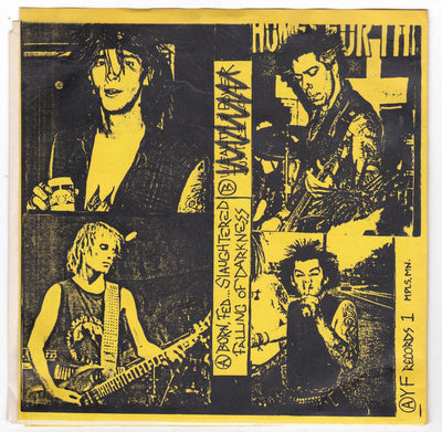 Misery Born Fed Slaughter 7" 45 RPM Vinyl Record 1989 Crust Punk - TulipStuff