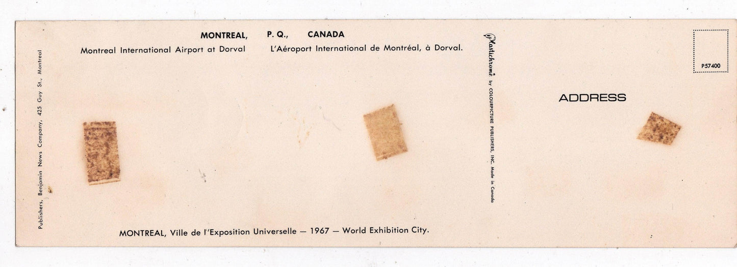 Montreal Dorval Airport Trans-Canada Airlines Vickers Vanguard 1960's - TulipStuff