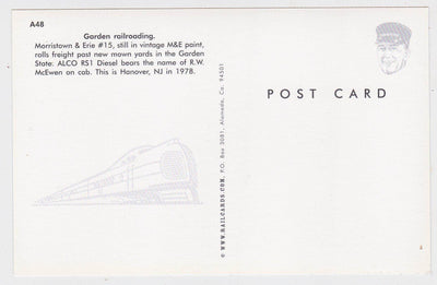 Morristown and Erie ALCO R51 Diesel Locomotive Hanover NJ 1978 - TulipStuff