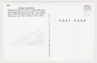 Morristown and Erie ALCO R51 Diesel Locomotive Hanover NJ 1978 - TulipStuff