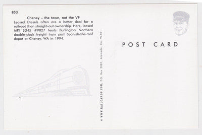 Leased MPI SD45 Locomotive Pulling A Burlington Northern Freight Train - TulipStuff